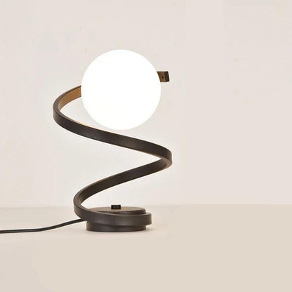Modern Spiral Table Lamp | Elegant LED Bedside Light