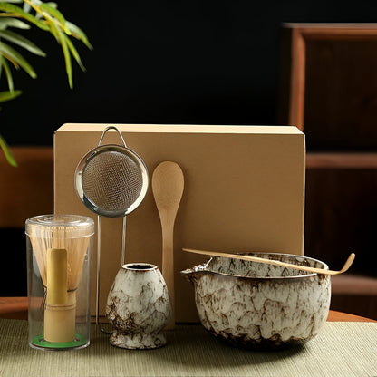 Matcha Tea Set – 6 - Piece Accessories for Traditional Preparation - Luxyecs