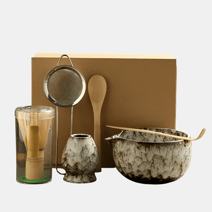 Matcha Tea Set – 6 - Piece Accessories for Traditional Preparation - Luxyecs
