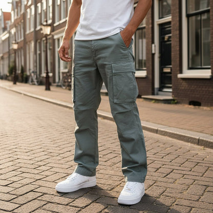 Men’s Cargo Trousers | Everyday Casual Pants - Luxyecs