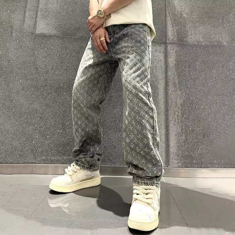 Men’s Casual Denim Pants | Relaxed Fit Style - Luxyecs