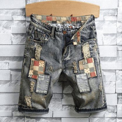 Men’s Denim Shorts | Vintage Streetwear Style - Luxyecs