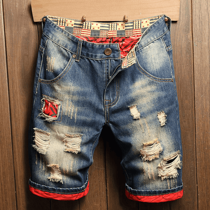 Men’s Denim Shorts | Vintage Streetwear Style - Luxyecs