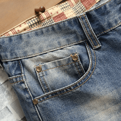 Men’s Denim Shorts | Vintage Streetwear Style - Luxyecs