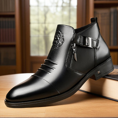 Men’s Dress Boots | Classic Ankle Formal Shoes - Luxyecs