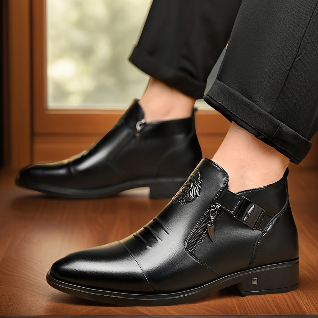 Men’s Dress Boots | Classic Ankle Formal Shoes - Luxyecs