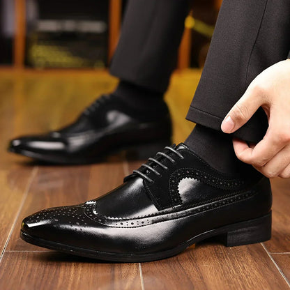 Men’s Dress Shoes | Business Office Footwear - Luxyecs