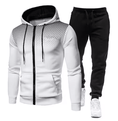 Men’s Sports Tracksuit Set | Athletic Full - Zip Comfort - Luxyecs