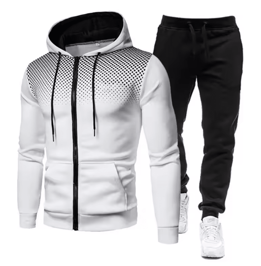 Men’s Sports Tracksuit Set | Athletic Full - Zip Comfort - Luxyecs