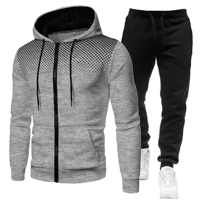 Men’s Sports Tracksuit Set | Athletic Full - Zip Comfort - Luxyecs