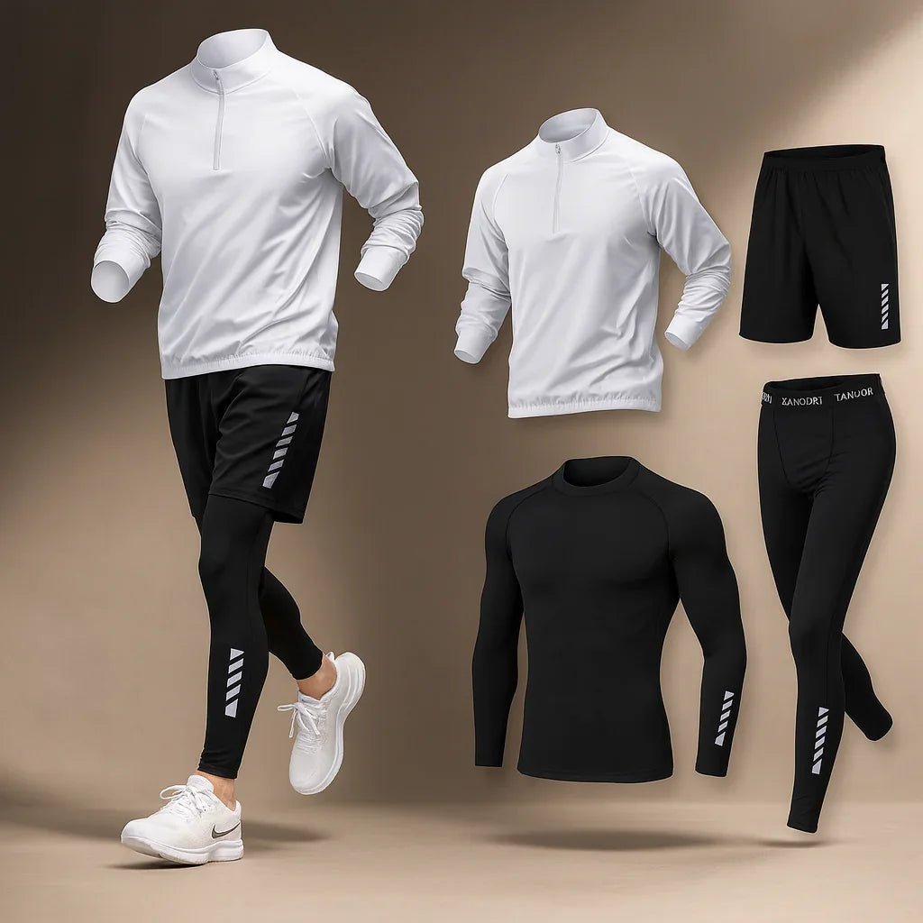 Men’s Sportswear Set | Training Top and Bottom Outfit - Luxyecs