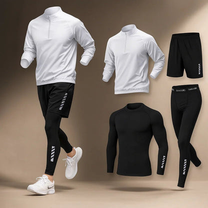 Men’s Sportswear Set | Training Top and Bottom Outfit - Luxyecs