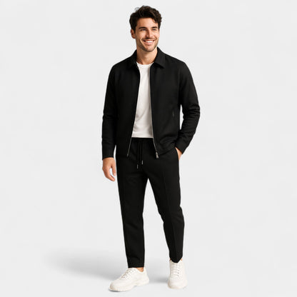 Men’s Two Piece Set Zip Jacket | Casual Jacket And Pants - Luxyecs