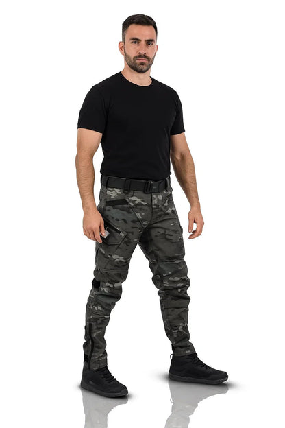 Men's Utility Trousers - Slim Cut Cargo - Style Pants - Luxyecs