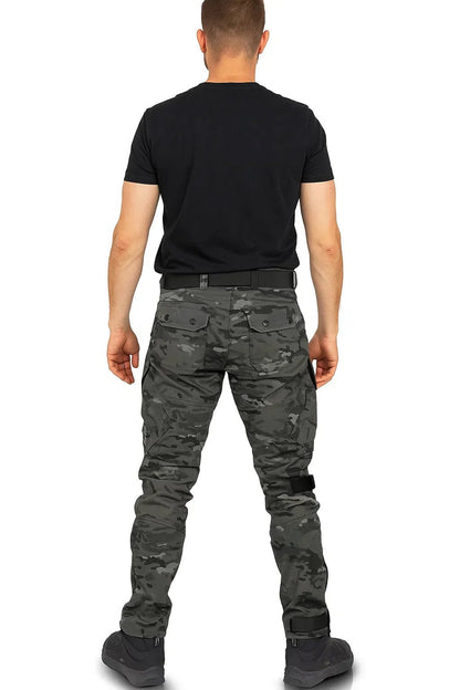 Men's Utility Trousers - Slim Cut Cargo - Style Pants - Luxyecs