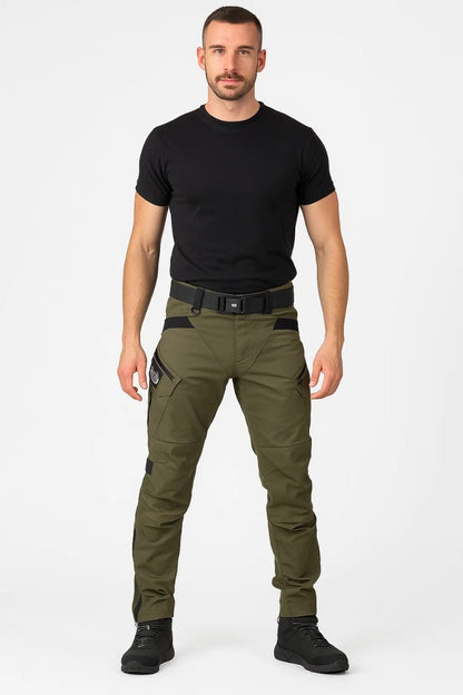 Men's Utility Trousers - Slim Cut Cargo - Style Pants - Luxyecs