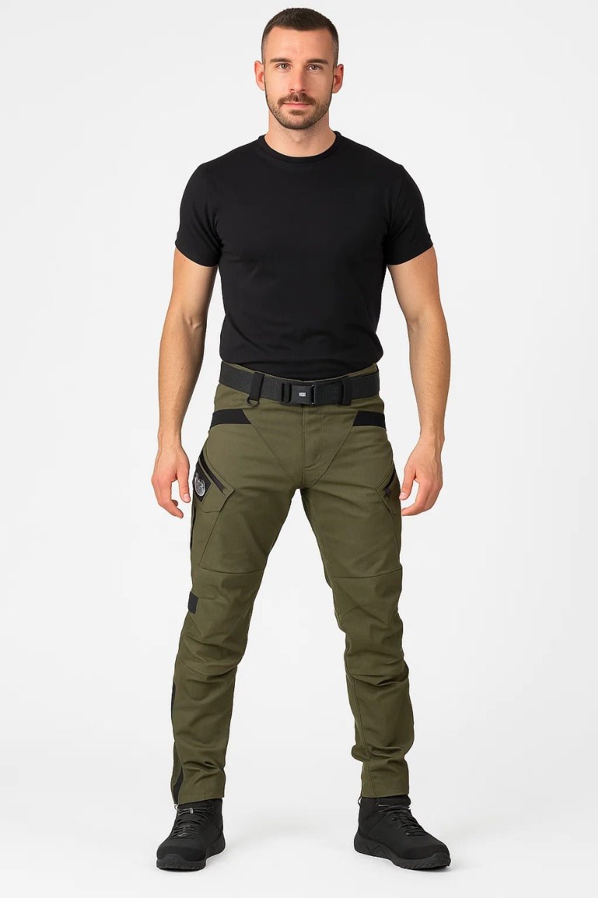 Men's Utility Trousers - Slim Cut Cargo - Style Pants - Luxyecs