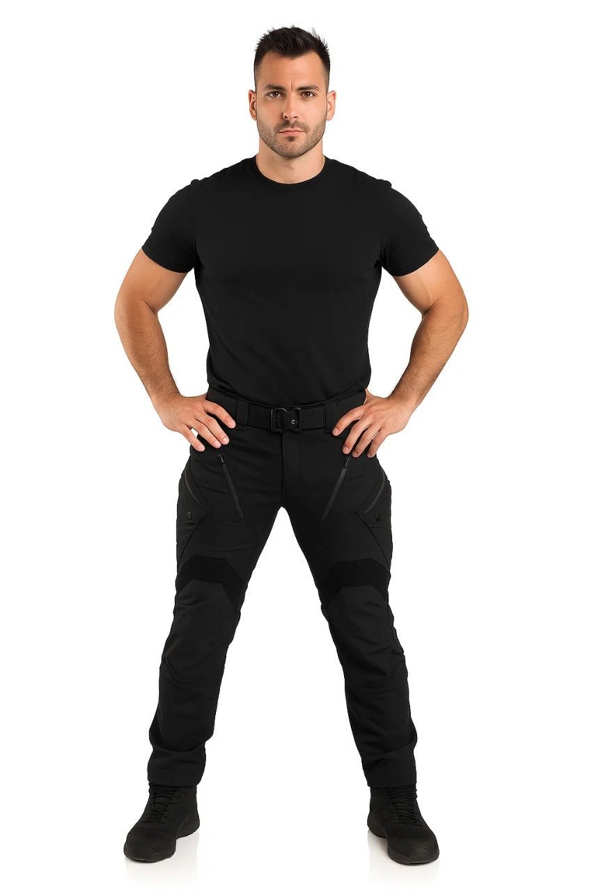 Men's Utility Trousers - Slim Cut Cargo - Style Pants - Luxyecs