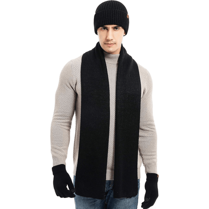 Men's Winter Beanie & Gloves Set - Victor - Luxyecs