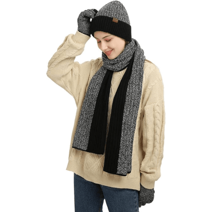 Men's Winter Beanie & Gloves Set - Victor - Luxyecs