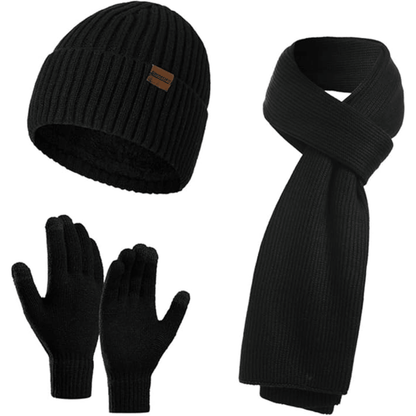 Men's Winter Beanie & Gloves Set - Victor - Luxyecs