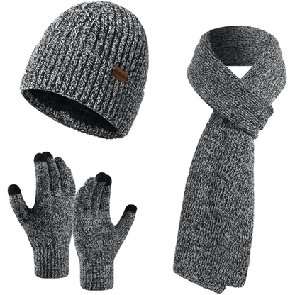 Men's Winter Beanie & Gloves Set - Victor - Luxyecs