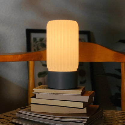 Milk Shade Barrel Table Lamp