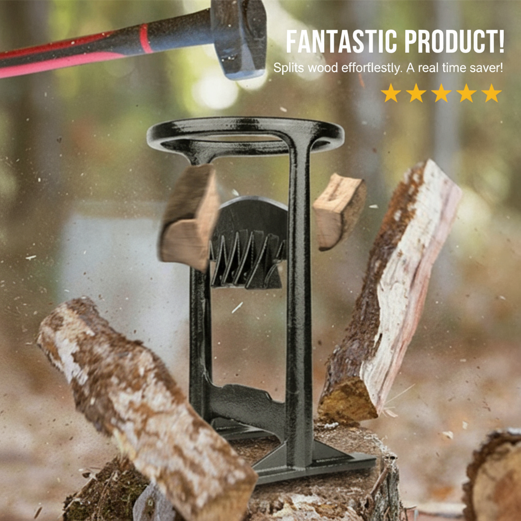 WoodSplitter – Safe & Fast Firewood Splitter for Cozy Winter Nights