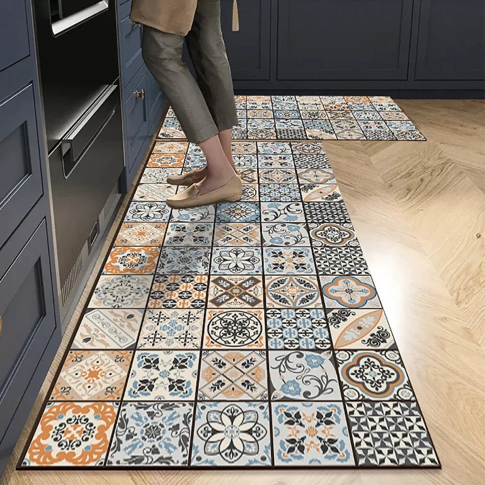 Non - slip Absorbent Bohemian Kitchen Mat - Luxyecs