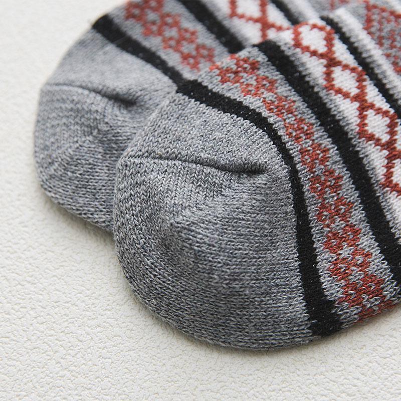 Nordic Winter Socks | Scandinavian Pattern Wool Blend - Luxyecs