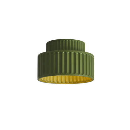 Vintage Drum Semi Flush Mount | 1 Light Cream Style Ceiling Light