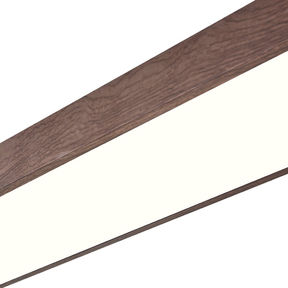 Nordic Light LED Ceiling Flush Mount | Oval Shape with Wood Accent