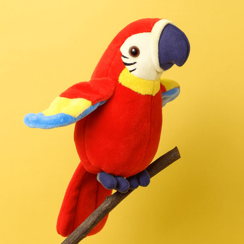 Plush Animal Toy | Kids Parrot Companion - Luxyecs