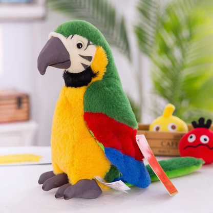 Plush Animal Toy | Kids Parrot Companion - Luxyecs