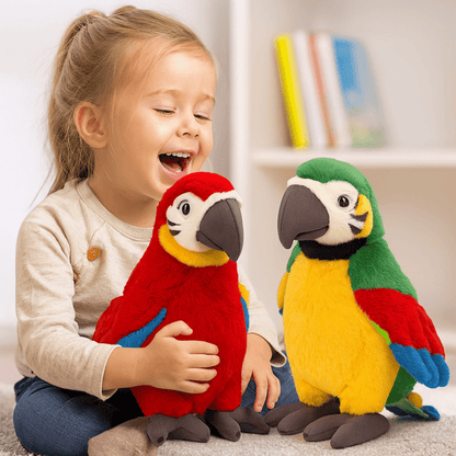 Plush Animal Toy | Kids Parrot Companion - Luxyecs