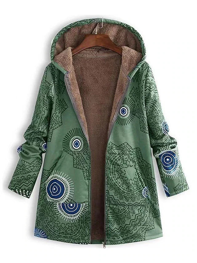 Women’s Hooded Jacket | Casual Printed Jacket