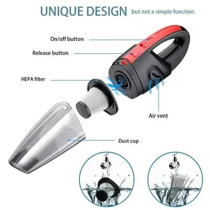 Portable Vacuum Cleaner | Car Interior Cleaning Tool - Luxyecs