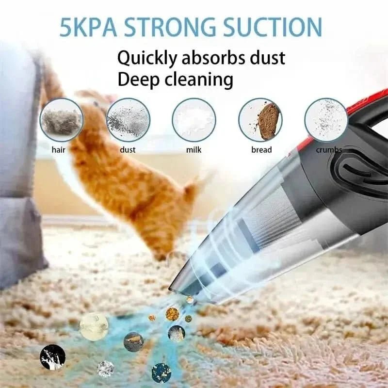 Portable Vacuum Cleaner | Car Interior Cleaning Tool - Luxyecs