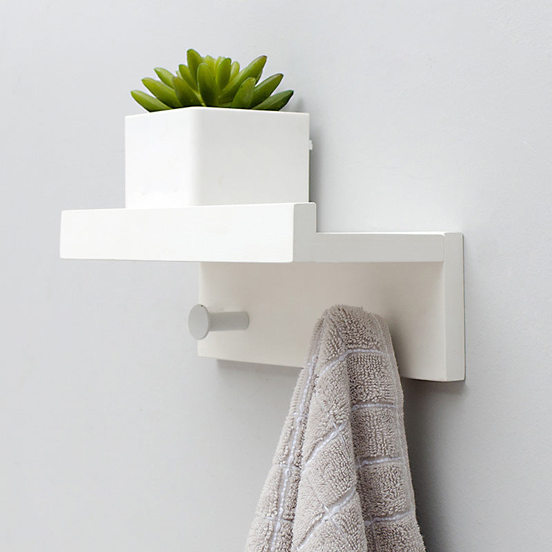Cooper Wall Shelf | Stylish Storage Shelf with Hooks for Home Organization