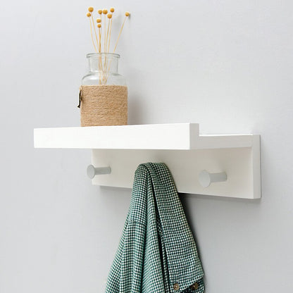 Cooper Wall Shelf | Stylish Storage Shelf with Hooks for Home Organization