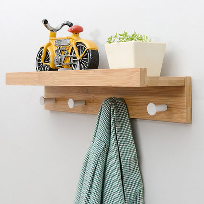 Cooper Wall Shelf | Stylish Storage Shelf with Hooks for Home Organization