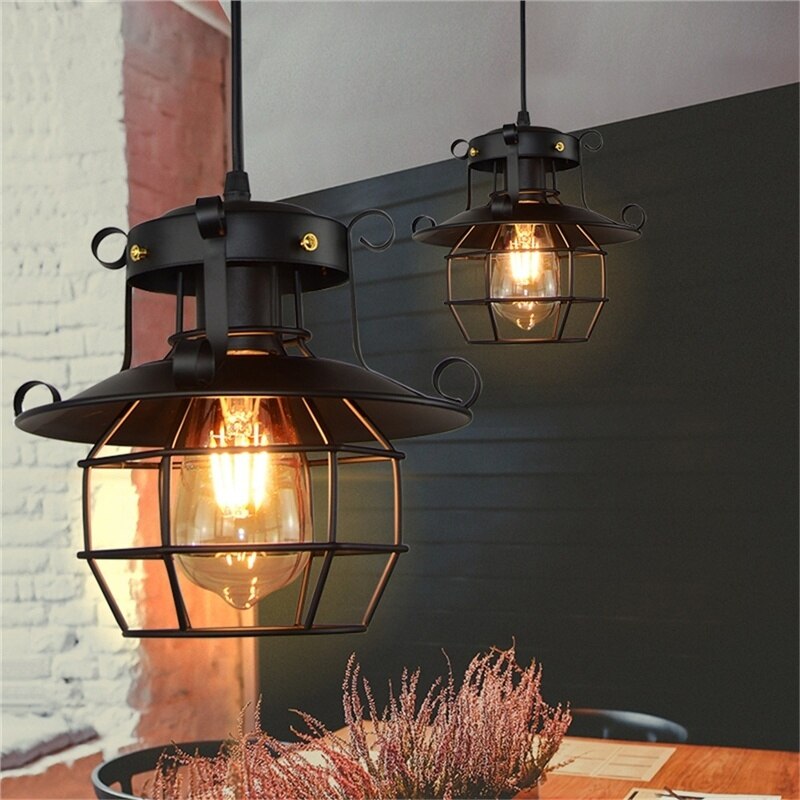 Retro Antique Industrial Loft Ceiling Lamp