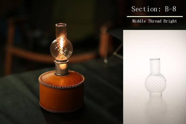 Gas Lantern Glass Outdoor Camping Lamp