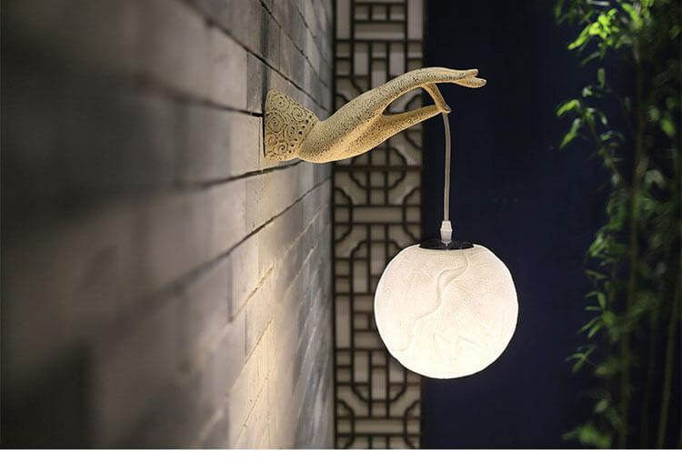 Modern Creative Chinese Lotus Wall Lamp