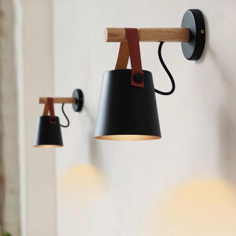 Wooden Nordic Hanging Wall Lamp