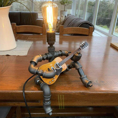 Chill Guitar Player Retro Table Lamp