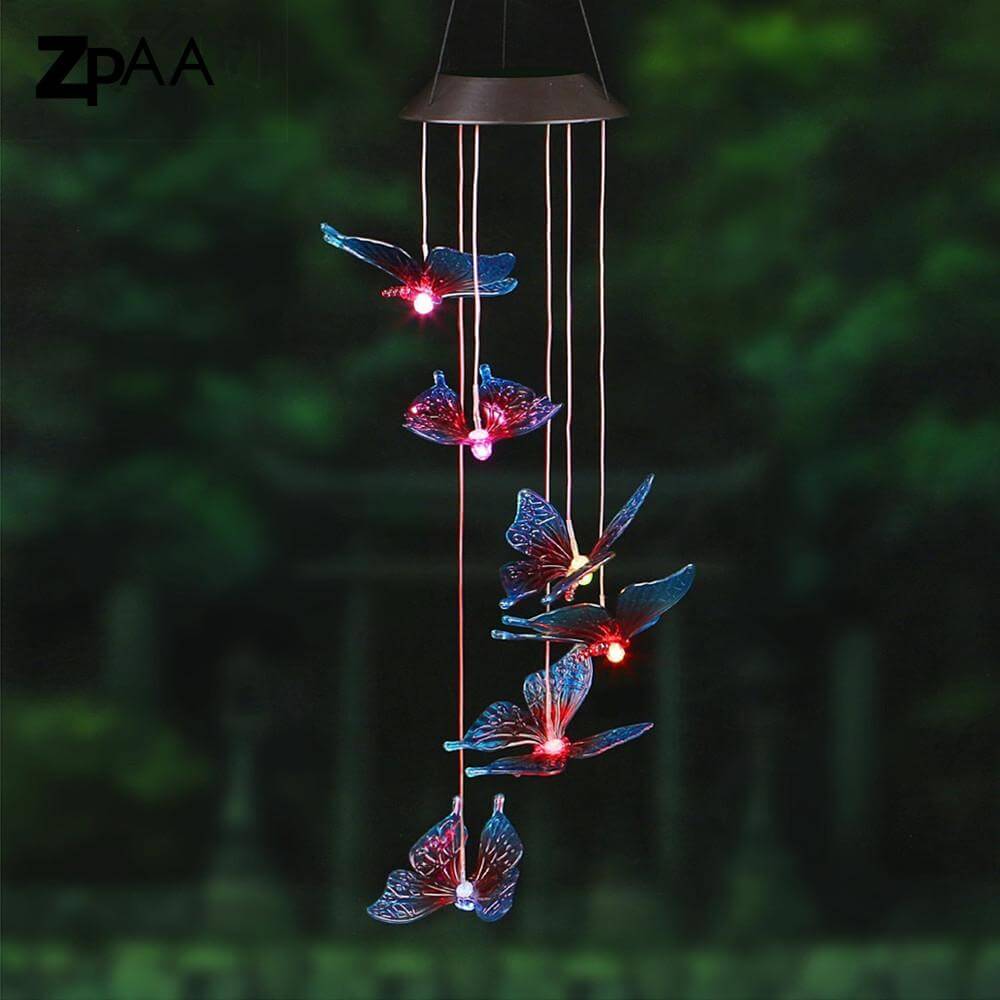 Outdoor LED Solar Hummingbirds DrangFly Lamp