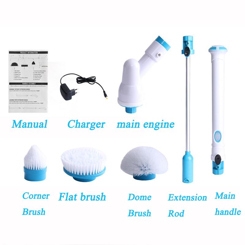 Electric Spin Scrubber with 3 Brush Heads – Cordless, Rechargeable & Versatile Cleaning Tool