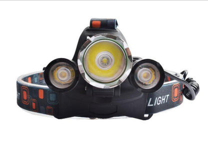 LED headlamp (powerful 5000 lumens) includes rechargeable batteries