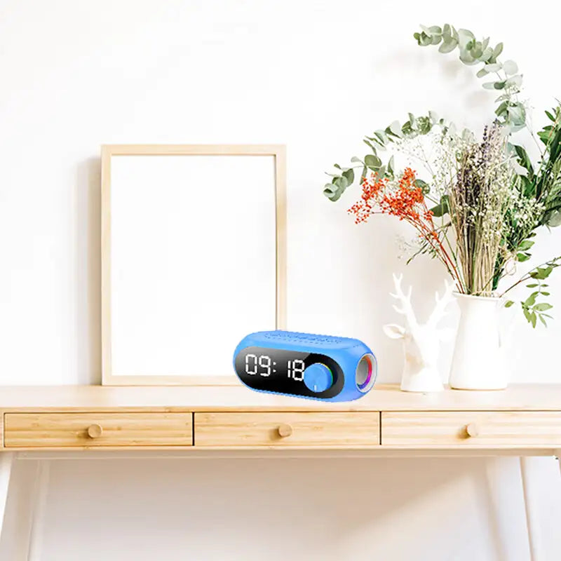 Digital Alarm Clock Radio | LED Display with Bluetooth Speaker